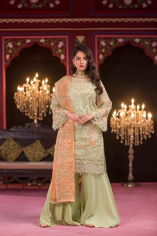 Aashiyana - Luxury Embroidered & Hand Embellished Organza