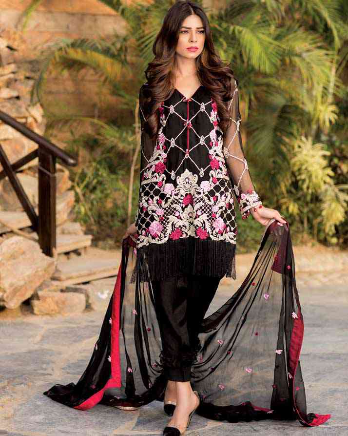 BLACK BEAUTY (Chantilly Chiffon – 3 Piece)