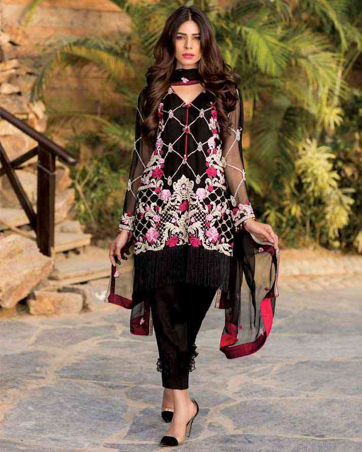 BLACK BEAUTY (Chantilly Chiffon – 3 Piece)