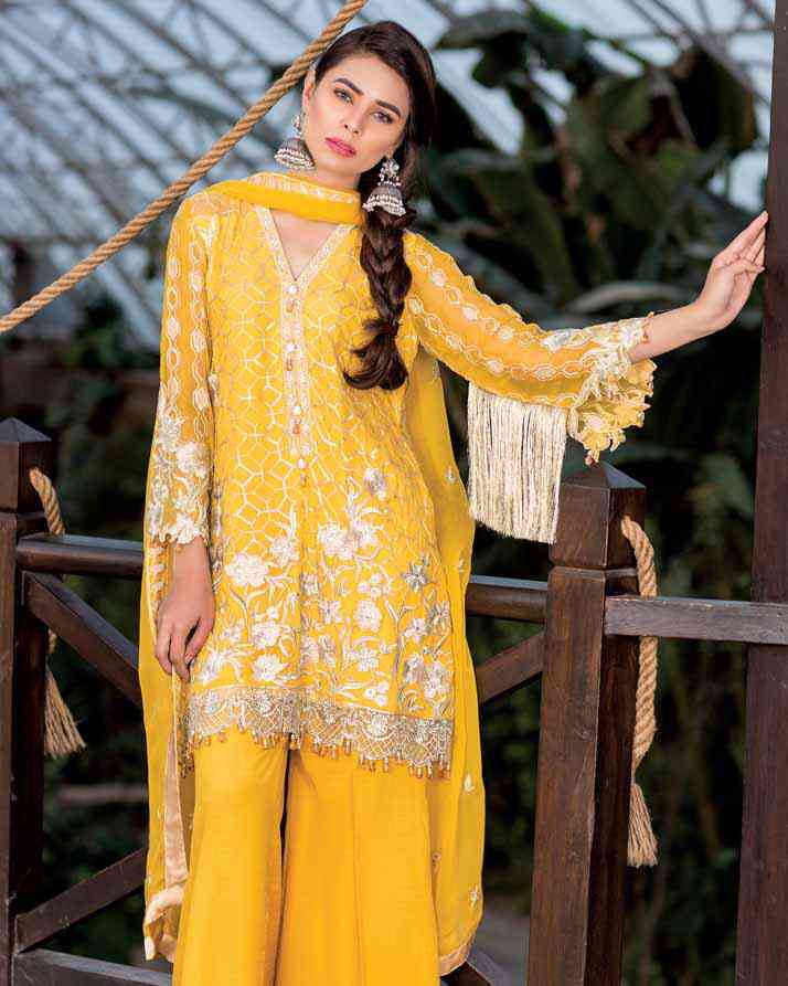 CANARY YELLOW (Chantilly Chiffon – 3 Piece)