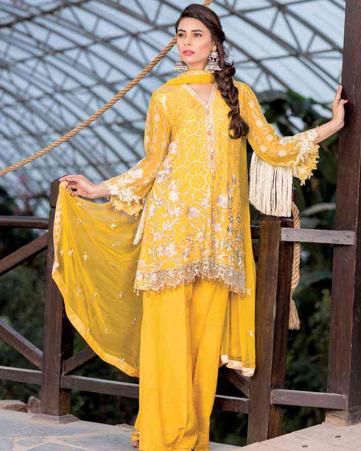 CANARY YELLOW (Chantilly Chiffon – 3 Piece)